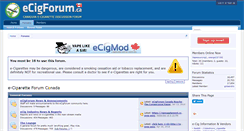 Desktop Screenshot of ecigforum.ca