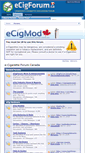 Mobile Screenshot of ecigforum.ca